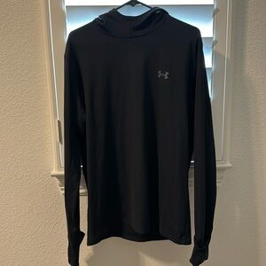 Under Armour RUN Fitted hoodie, Black, Size XL